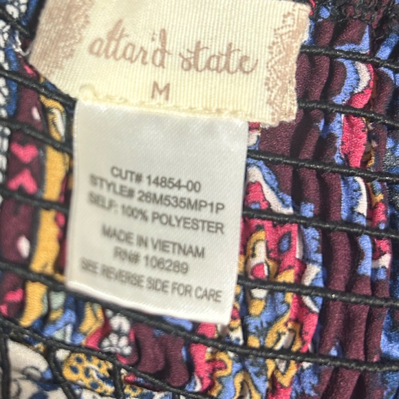 Nwot Altar’d State Boho Milkmaid dress size medium - Picture 6 of 7
